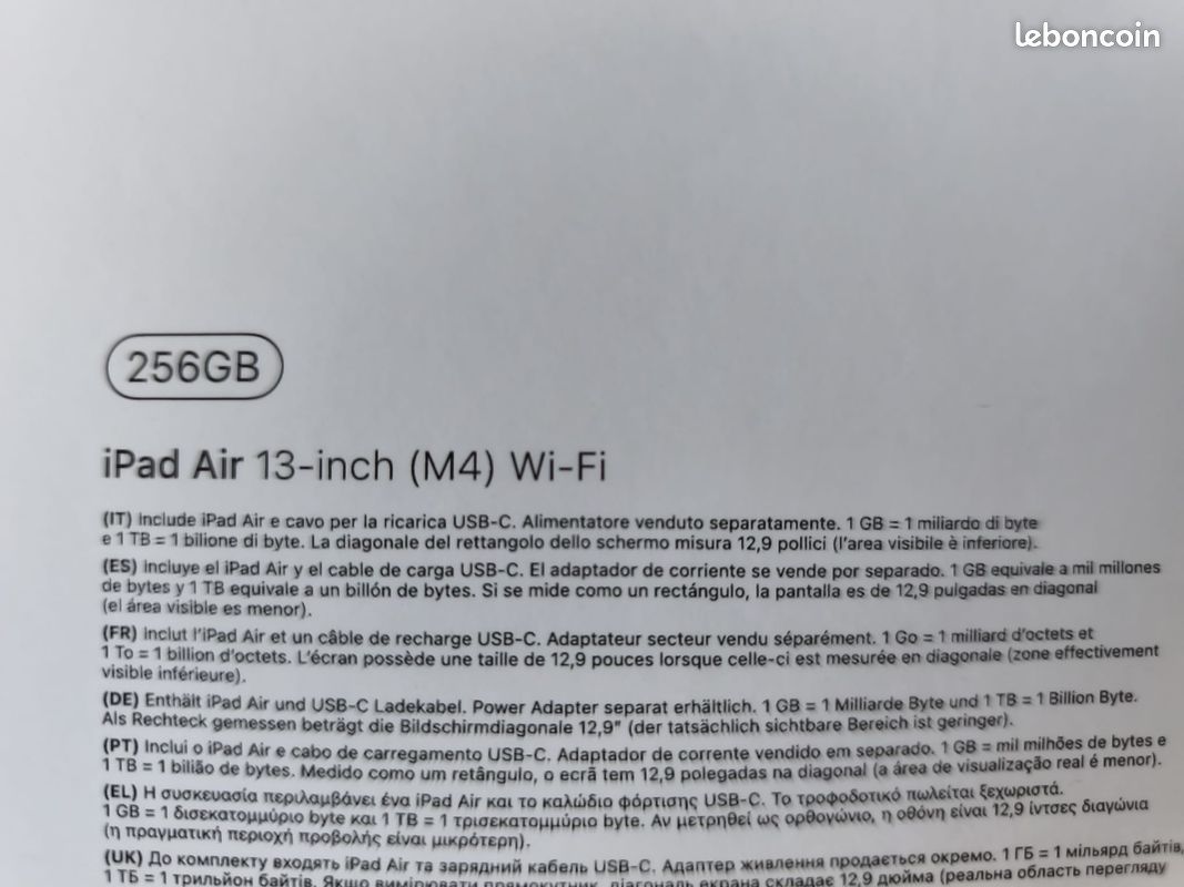 IPAD AIR 13 pouces M4 - 2026 (image 2)