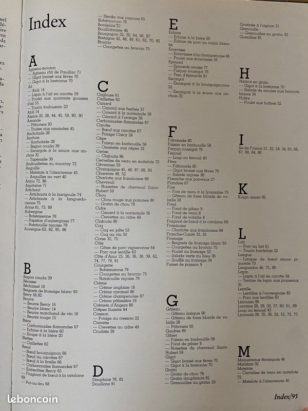 Livre recettes françaises TBE (image 4)