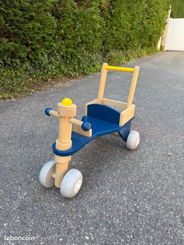 Porteur Pousseur 2 En 1 Oxybul Sensibul - Bois - 12 Mois à 3 Ans - Éveil Équilibre