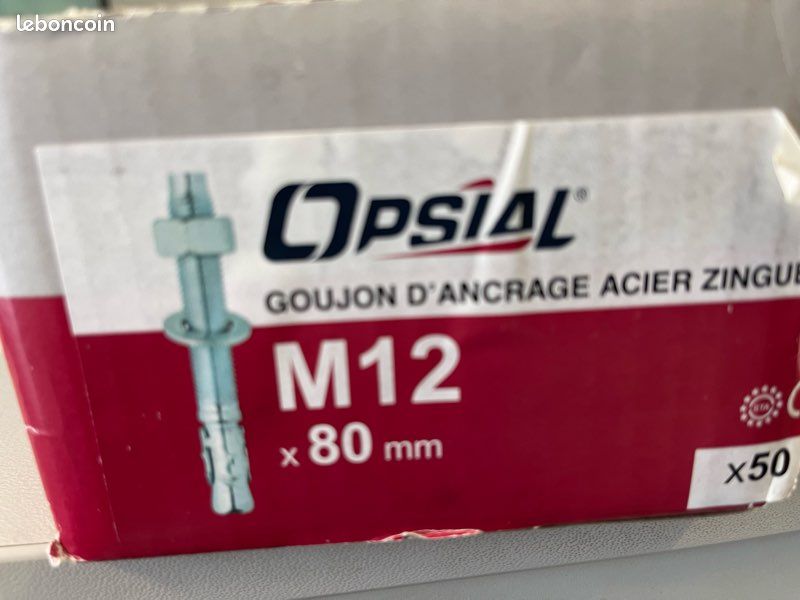 Lot Goujon d’ancrage M12x80 mm (image 1)