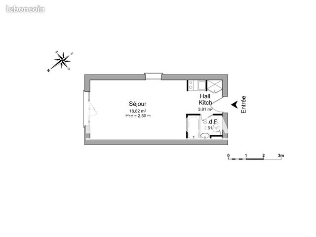 Appartement a louer vandoeuvre-les-nancy - 1 pièce(s) - 25 m2 - Surfyn
