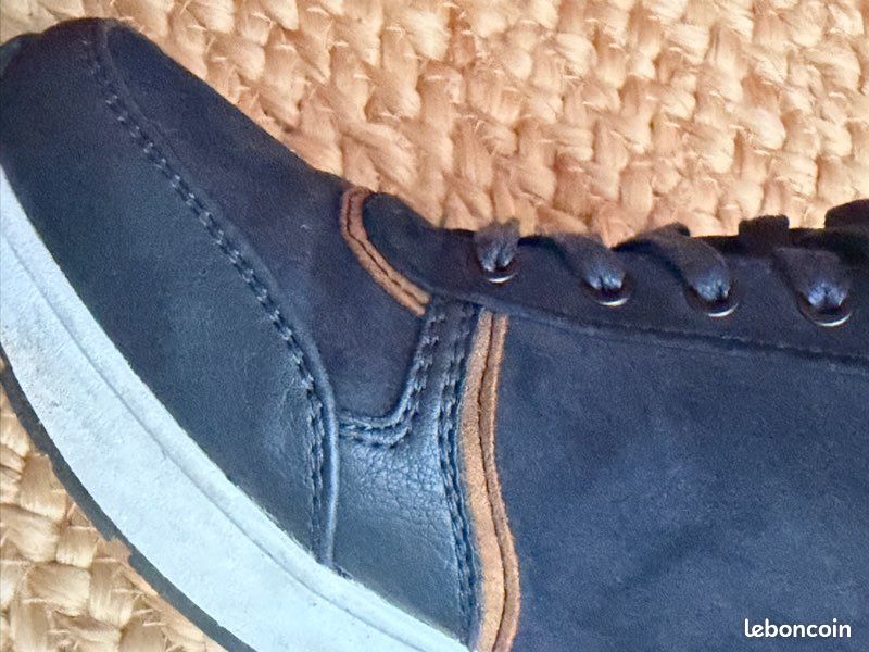 Basket taille 37 mustang, cuir,et toile (image 6)