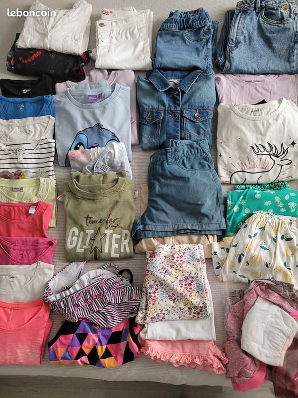 Vêtements fille 12 ANS Lot 30 articles Printemps/Été (image 1)