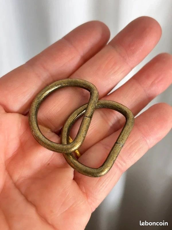 Anneaux De Sac Demi-Lune En Métal 31 Mm - Finitions Élegantes Pour Maroquinerie