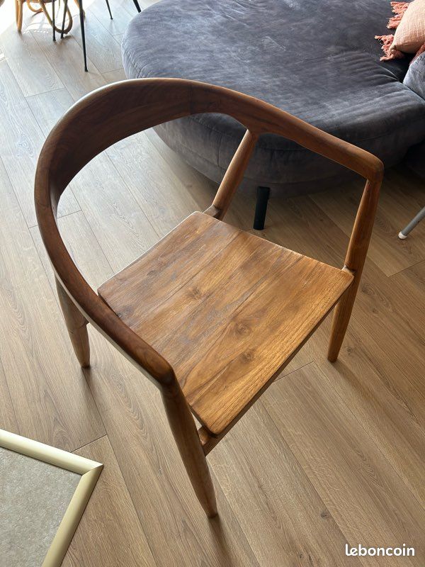 Lot de 2 chaises bois massif Alinéa (image 3)