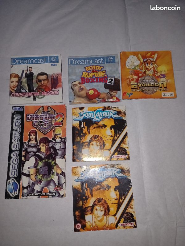 Notice de jeux console Sega dreamcast et saturn (image 1)