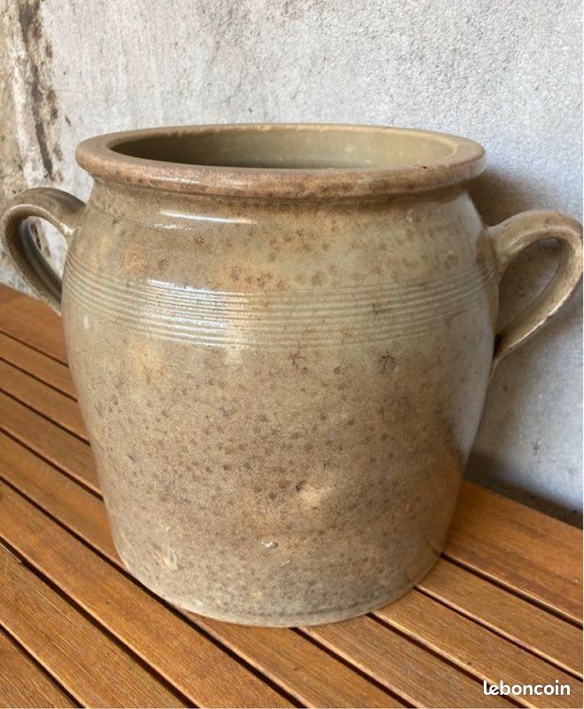 Pot à confit, à graisse en grès ancien (image 2)