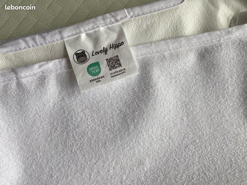 Matelas lit bébé + alèse, drap housse. Neufs (image 3)