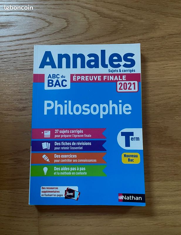 Annales de philosophie 2021 Tle générale (image 1)