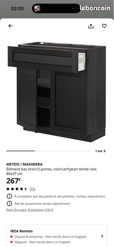 Éléments cuisine IKEA METOD / MAXIMERA (image 5)