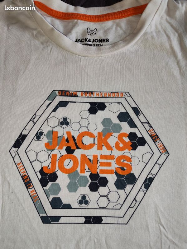 T-shirt manches courtes Jack & Jones 14 ans (image 2)