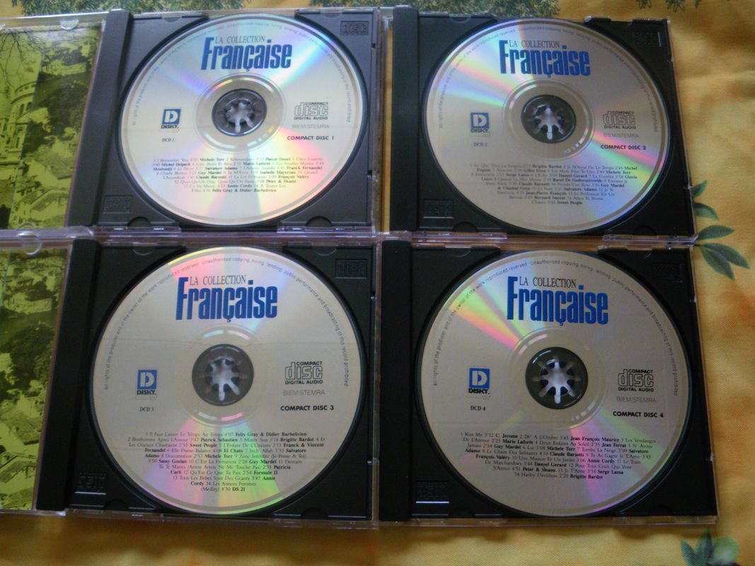 2 Box de 4 CD La Collection Française - CD - Musique