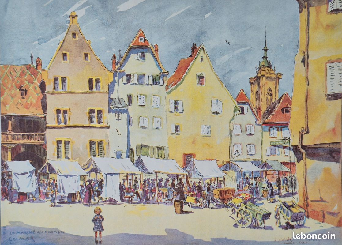 Livre COLMAR EN FRANCE 110 Aquarelles, Dessins, Eaux-Fortes par HANSI - Etat comme NEUF ( Carlos Fischer Alsace Alsatia ) (image 9)