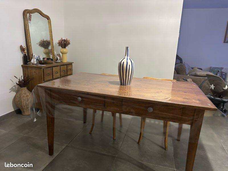 Table de ferme et chaises (image 2)