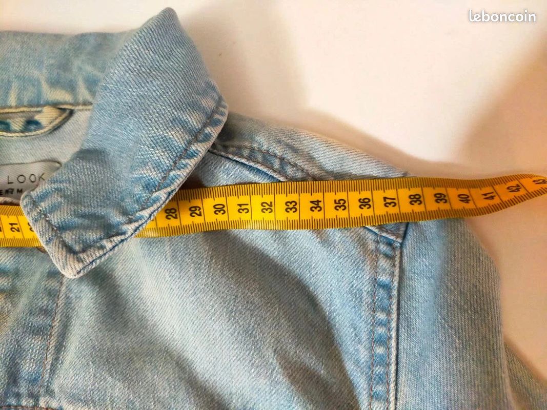 Jean New Look Bleu Moyen Brodé - Taille 27 US (S Fr) - Skinny En Coton - Neuf Avec étiquette