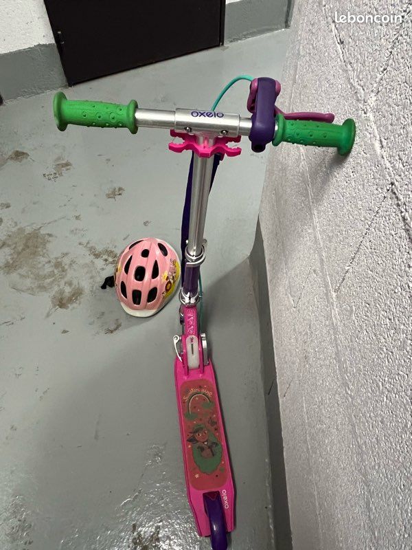 Trottinette enfant play 5 avec frein - Violette (image 4)