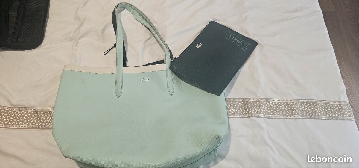 Sac cabas cuir reversible LACOSTE (image 1)