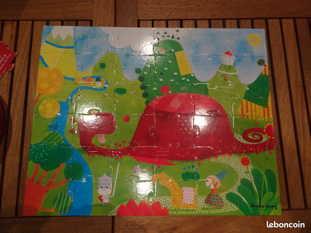 Puzzle "Chevalier et dragon" JANOD (image 4)