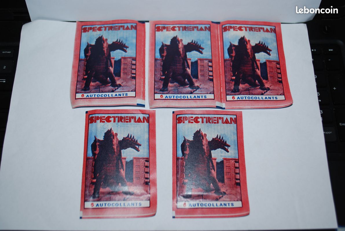 SPECTREMAN lot DE 5 POCHETTES DE 6 AUTOCOLLANTS NEUFS (image 1)
