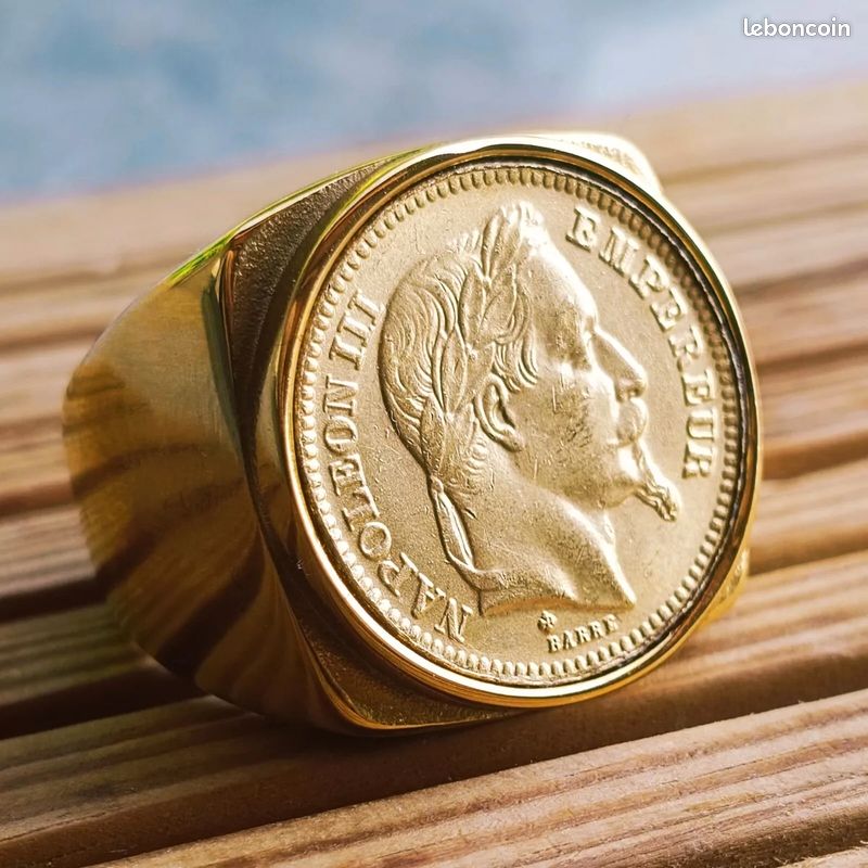 Napoleon Bague Piece Chevaliere Piece Or Chevaliere Napoleon 20