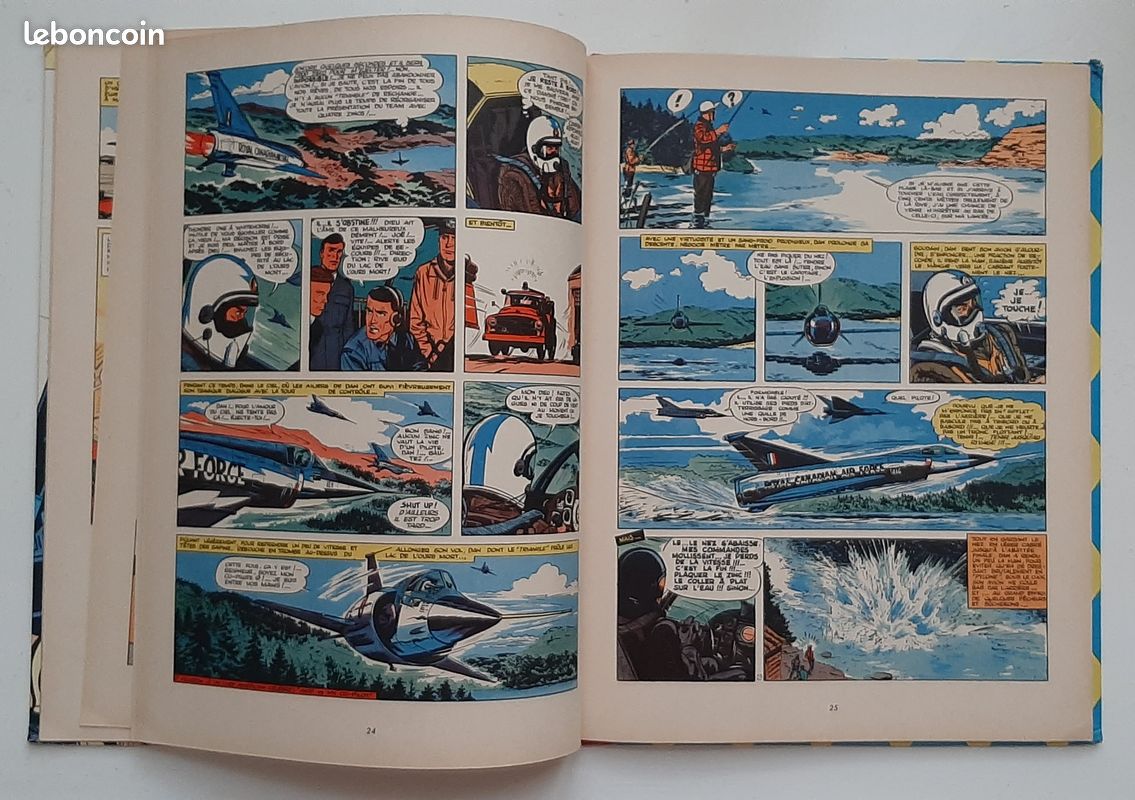 Belle BD Duel dans le ciel, Edition originale de 1962 (avec les pointsTintin) (image 6)