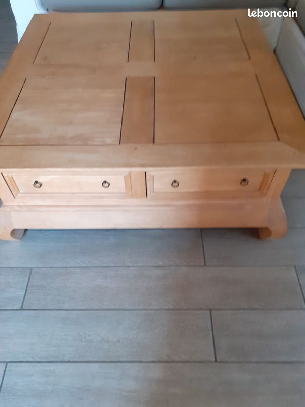 Table basse en bois de manguier (image 1)
