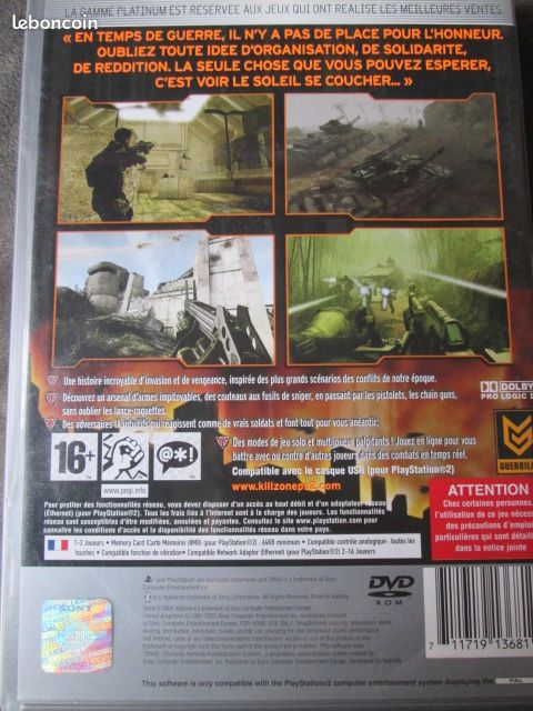 Jeu Vidéo KILLZONE PLAYSTATION 2 (image 3)