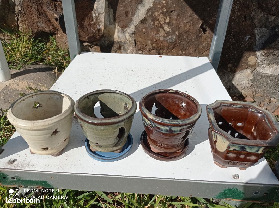 Lot de pots de fleurs en terre cuite et faïence (image 3)