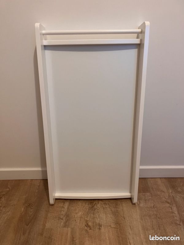 Table à Langer Bébé Puckdaddy Mika - Blanc 87cm Compatible IKEA