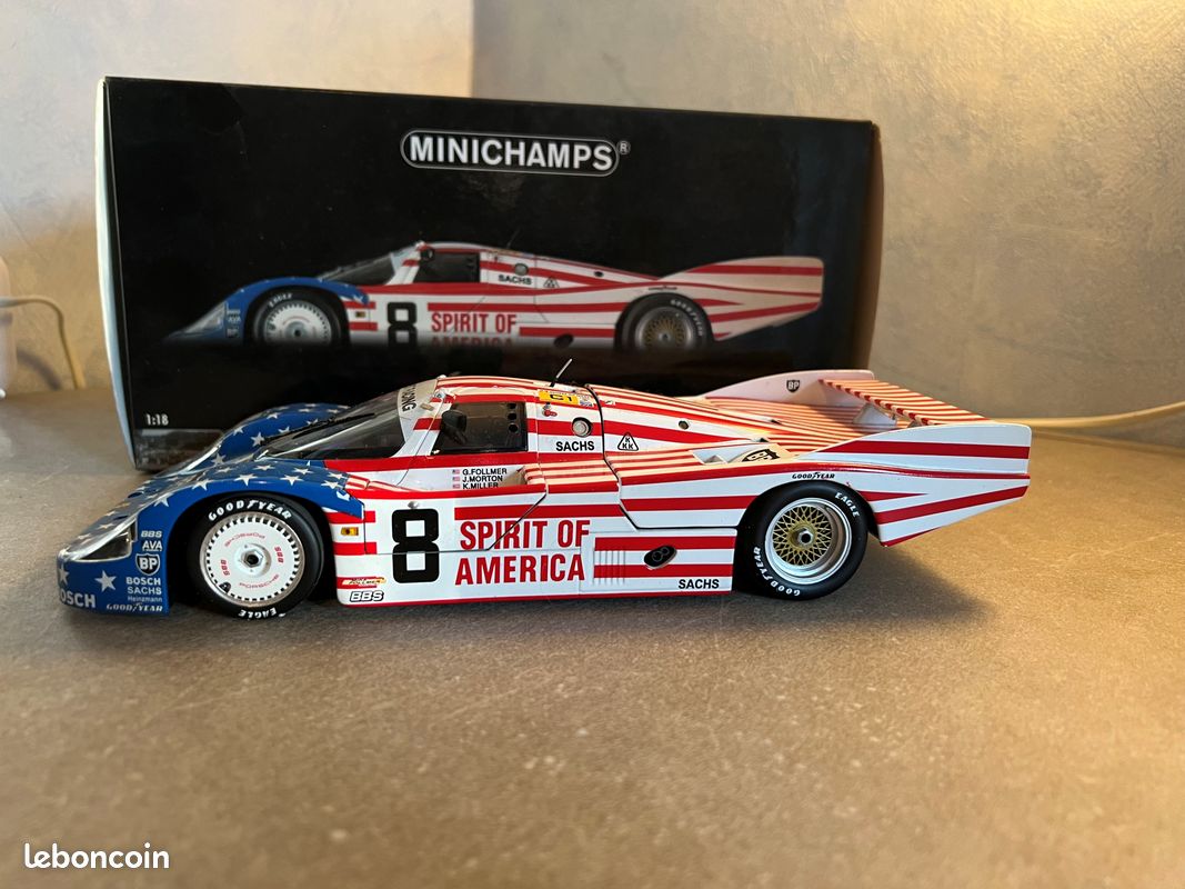 1/18 Porsche 956 LH Spirit of America 24h Du Mans 1986 MINICHAMPS | eBay