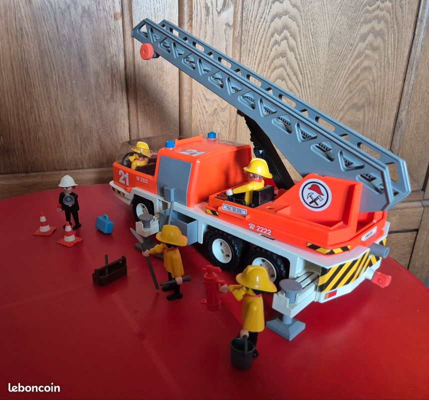 Playmobil Vintage 1976, Set Équipe De Pompiers 3491, D'occasion