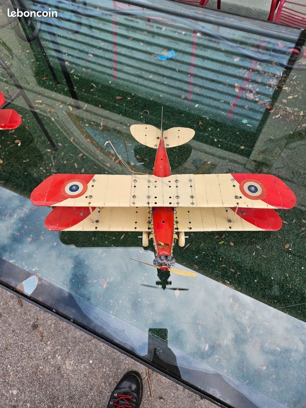 Avion ancien meccano en tole - Collection