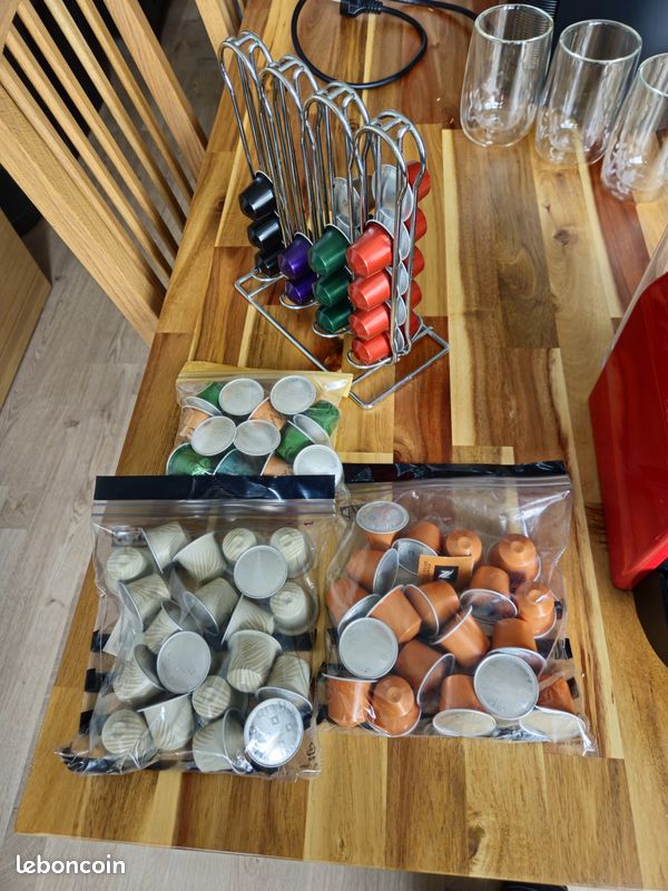 Distributeur Capsules Nespresso Modulaire 4 Pièces - Jusqu'à 40 Capsules, Compostable