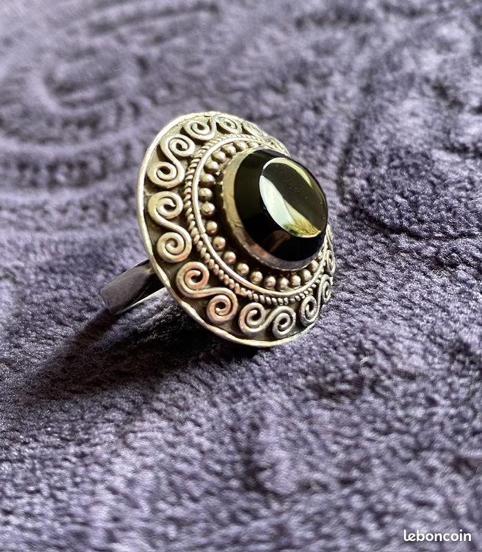 Bague Ancienne En Argent 925 Forme Serpent - Créateur Les Parisiennes Taille 53,5