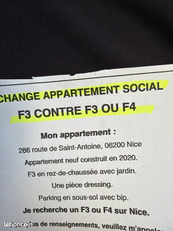Appartement 3 pièces 70 m² · à Nice · 70 m² · 460 €/mois