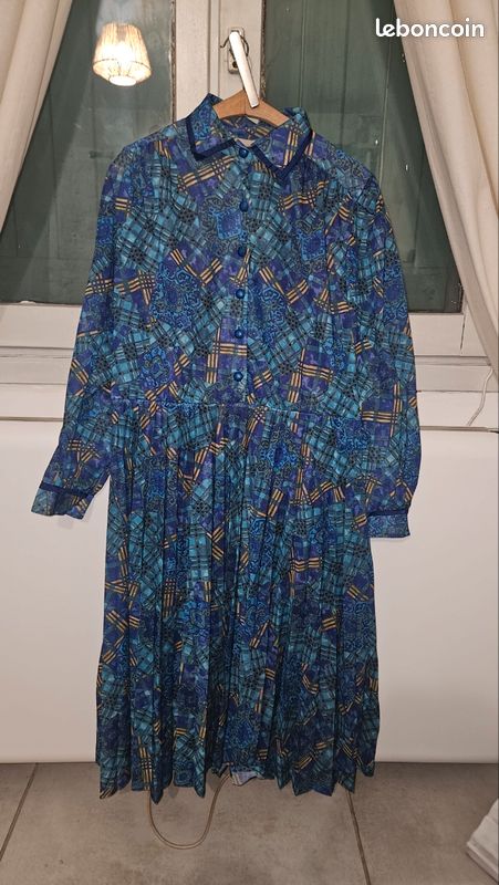 Robe vintage mi longue taille 40 (image 1)