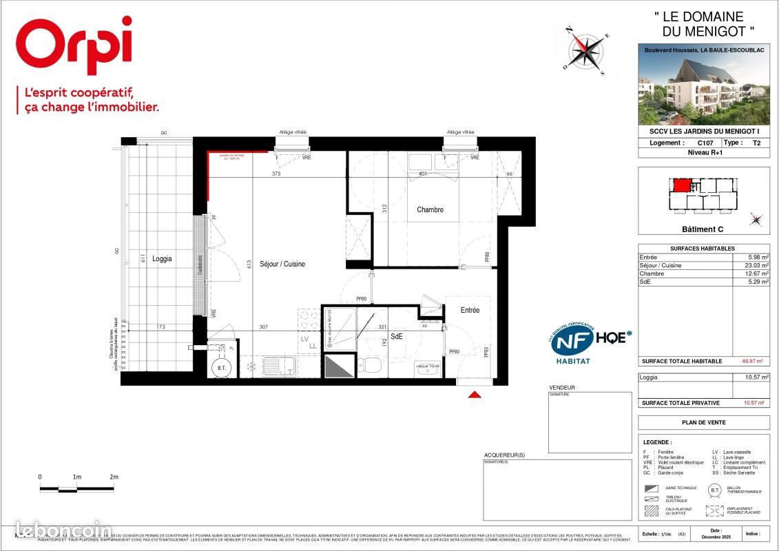 Appartement 2 pièces 46 m² · à La Baule-Escoublac · 46 m² · 230 600 €