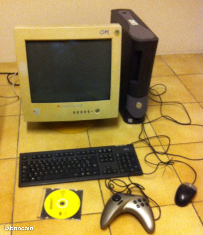 PC Dell retrogaming Apple 2 Commodore 64 Amstrad Atari ST Amiga MSX Jeux DOS / Windows 98 graveur DVD (image 1)