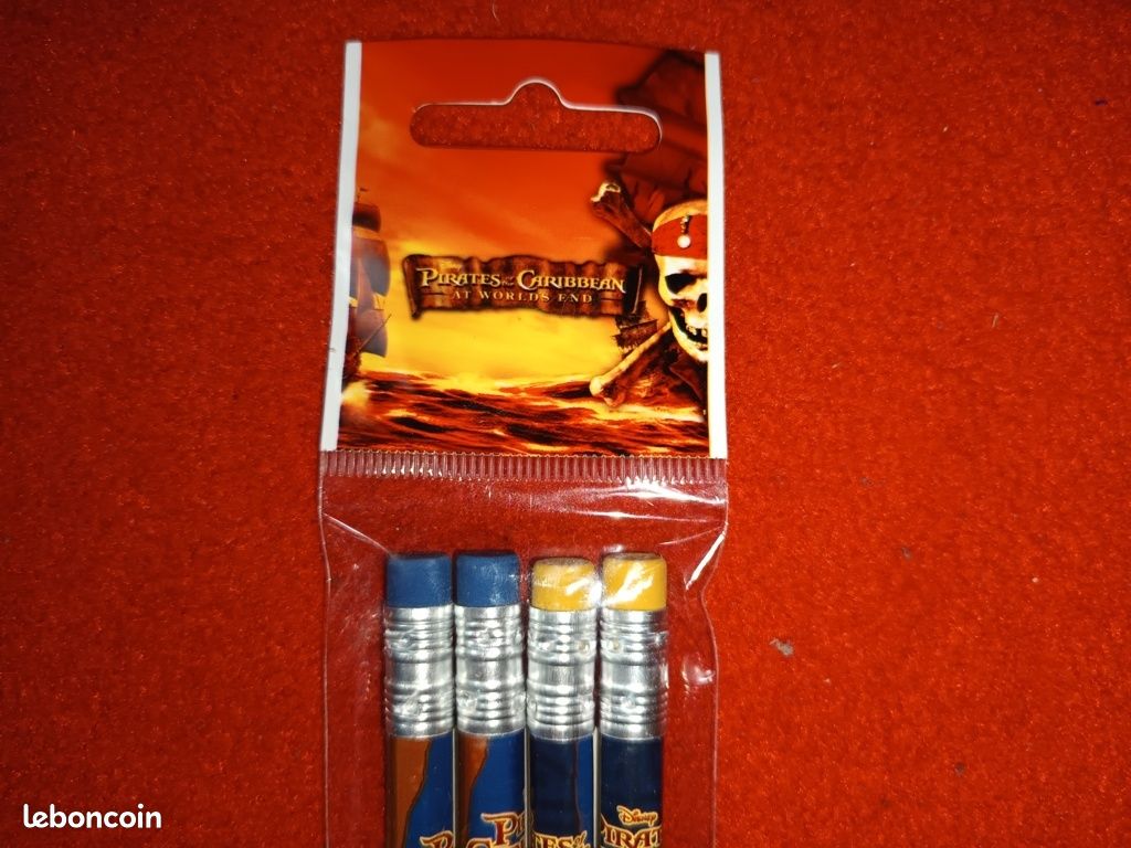 Lot De 14 Crayons De Pirate Avec Gomme, Règle Et Taille-crayon - Kit Écriture Thème Pirate Pour Enfants