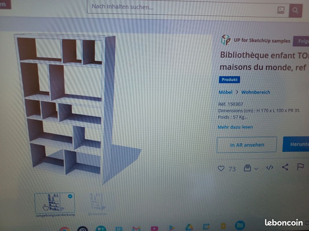 Bibliothèque maison du monde (image 2)