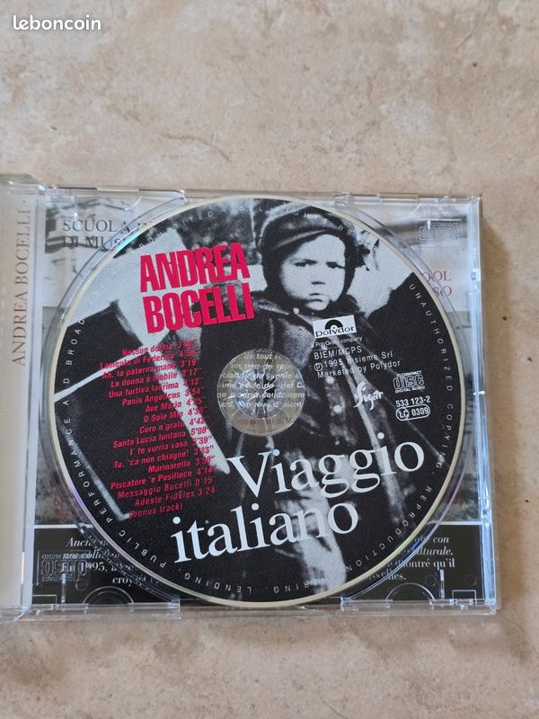 CD Andrea Bocelli voyage italien (image 3)