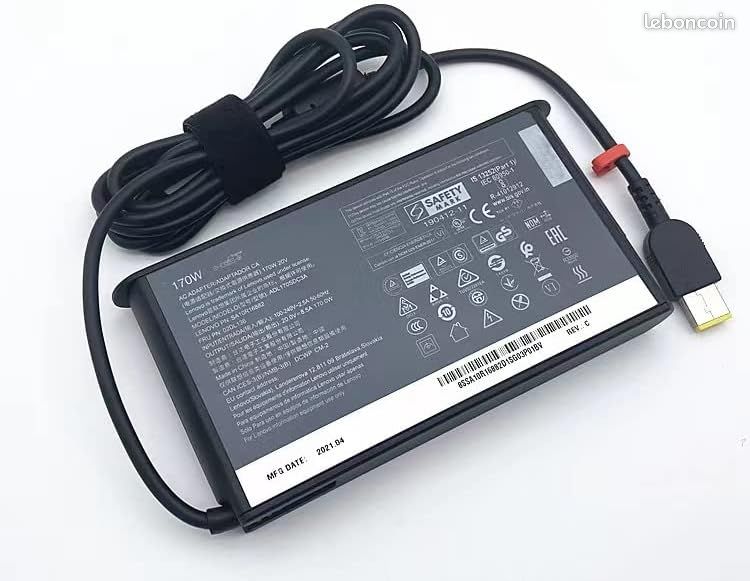 Chargeur Lenovo 170w / 20v - ADL170NLC3A Embout Jaune Neuf (image 2)