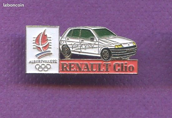 Rare Pin's Voiture Rallye Monte Carlo 92 Renault Clio