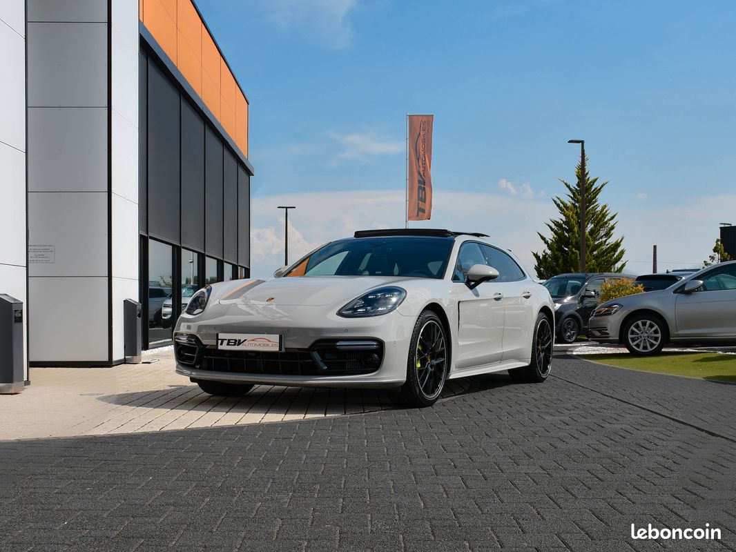 Porsche Panamera 4 SPORT TURISMO 3.0 V6 462 CV EHYBRID GRIS CRAIE ECHAPP. PSE PDSL+ PACK SPORT CHRONO+ PCC PASM HIFI BOSE TOIT OUVRANT JANTES 21 PORSCHE APPROUVED 06/2027 SUPERBE CONFIGURATION GR (image 1)