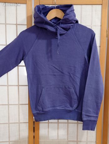 Sweat à Capuche Femme Divided – Bleu, Coton, Taille XS – Avec Impression Graphique