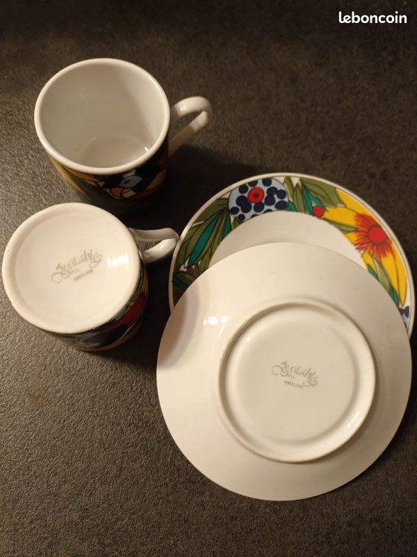 Lot de 2 tasses et 2 soucoupes (image 4)