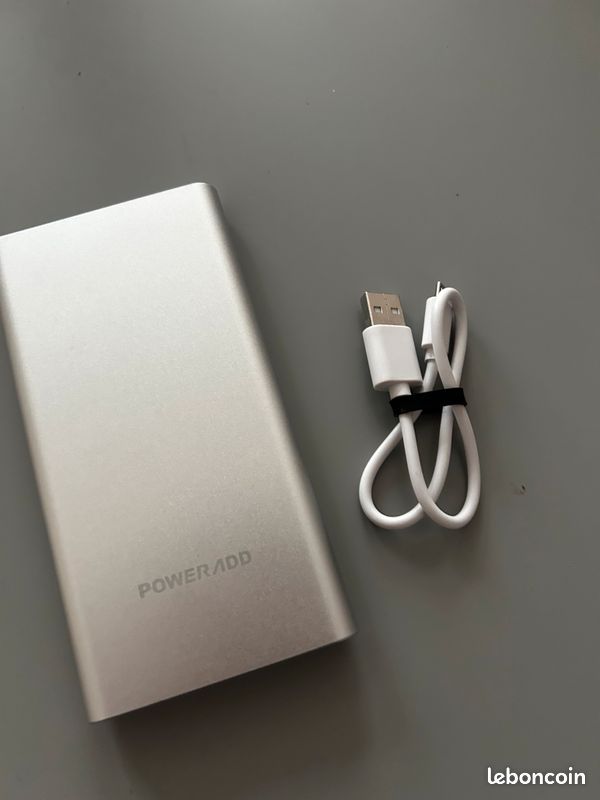 Poweradd Pilot 2GS 10000mAh Grande Capacité Chargeur Batterie Portable de Secours Externe (Apple câble non inclus) pour iphone6/6plus iphone 7/7plus,ipad, samsung S7, et Aurtre Smartphone- Argent (image 2)