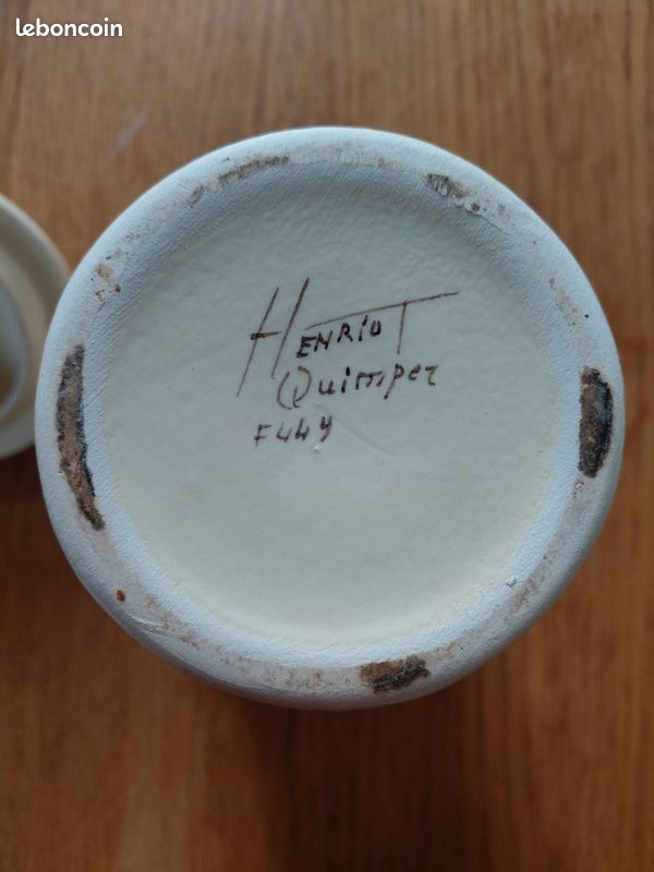 Pot céramique à tilleul, Henriot Quimper, très rare (image 5)