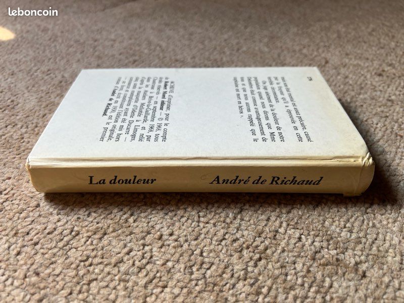 La Douleur – André de Richaud (Édition originale, 1968, Robert Morel) (image 3)