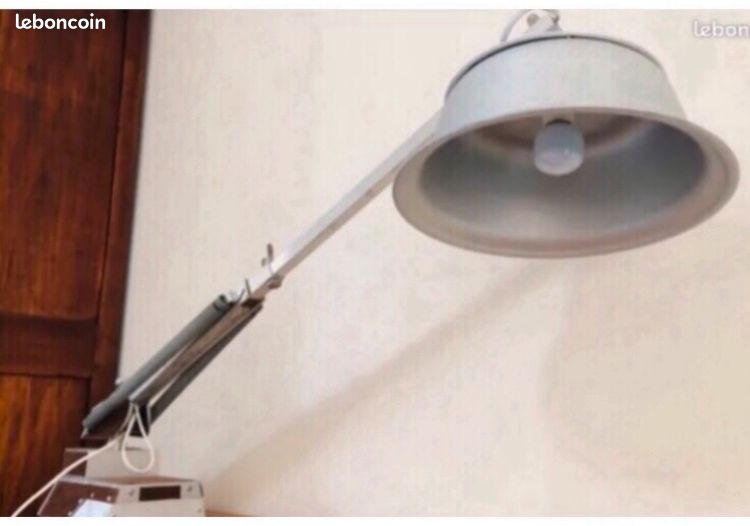 Lampe industrielle d’atelier vintage tbe (image 2)